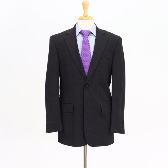Pronto Uomo 40L Gray Solid 2-Button Sport Coat Blazer Jacket B903 - Picture 1 of 11